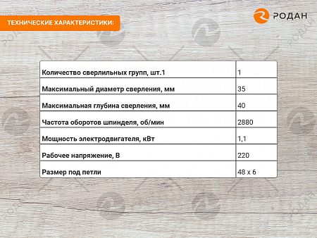 Станок сверлильно-присадочный под петли WoodTec Z1
