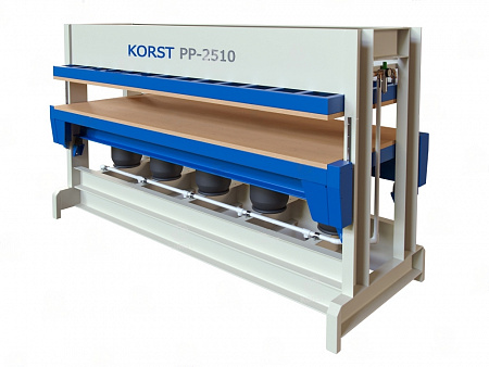 Холодный пневматический пресс Korst PP-2510 для склеивания и облицовки заготовок