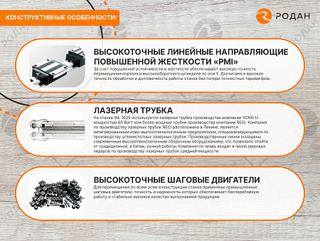 Станок лазерный гравировальный c ЧПУ WoodTec LaserStream WL 1625