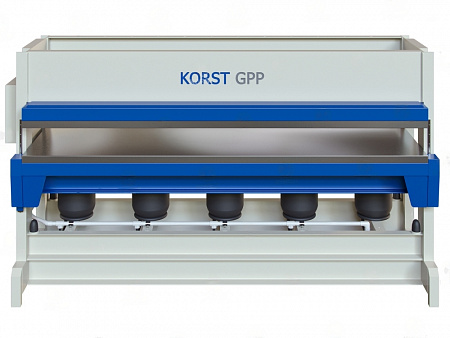 Горячий пневматический пресс Korst GPP-3015 для склеивания и облицовки заготовок