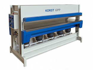 Горячий пневматический пресс Korst GPP-3015 для склеивания и облицовки заготовок в Новосибирске - rodan.ru